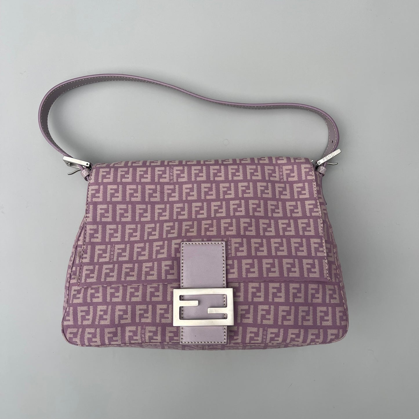 Fendi Lavander mamma baguette shoulder bag