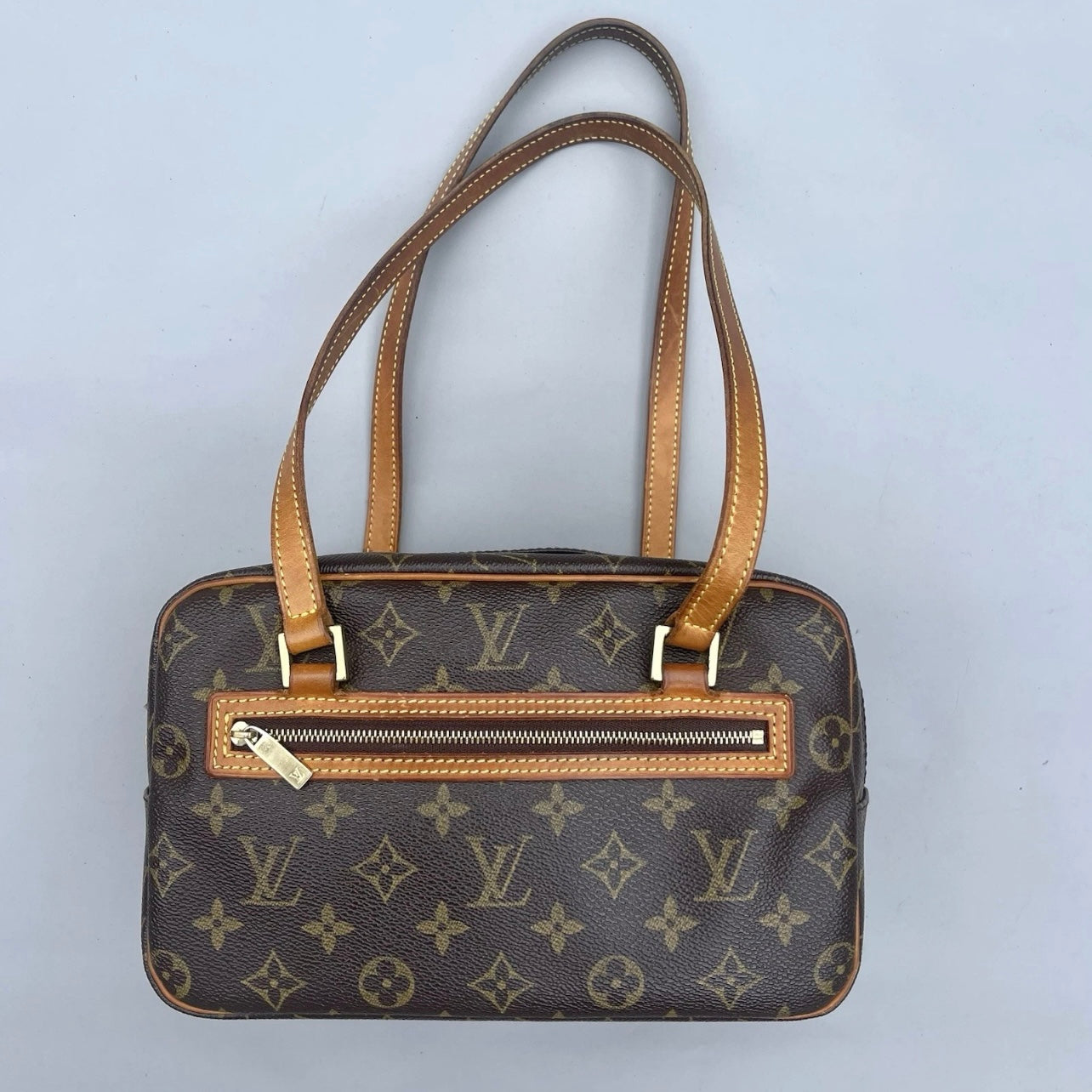Louis Vuitton Cite Shoulder Bag MM Brown Monogram Canvas Shoulder Bag