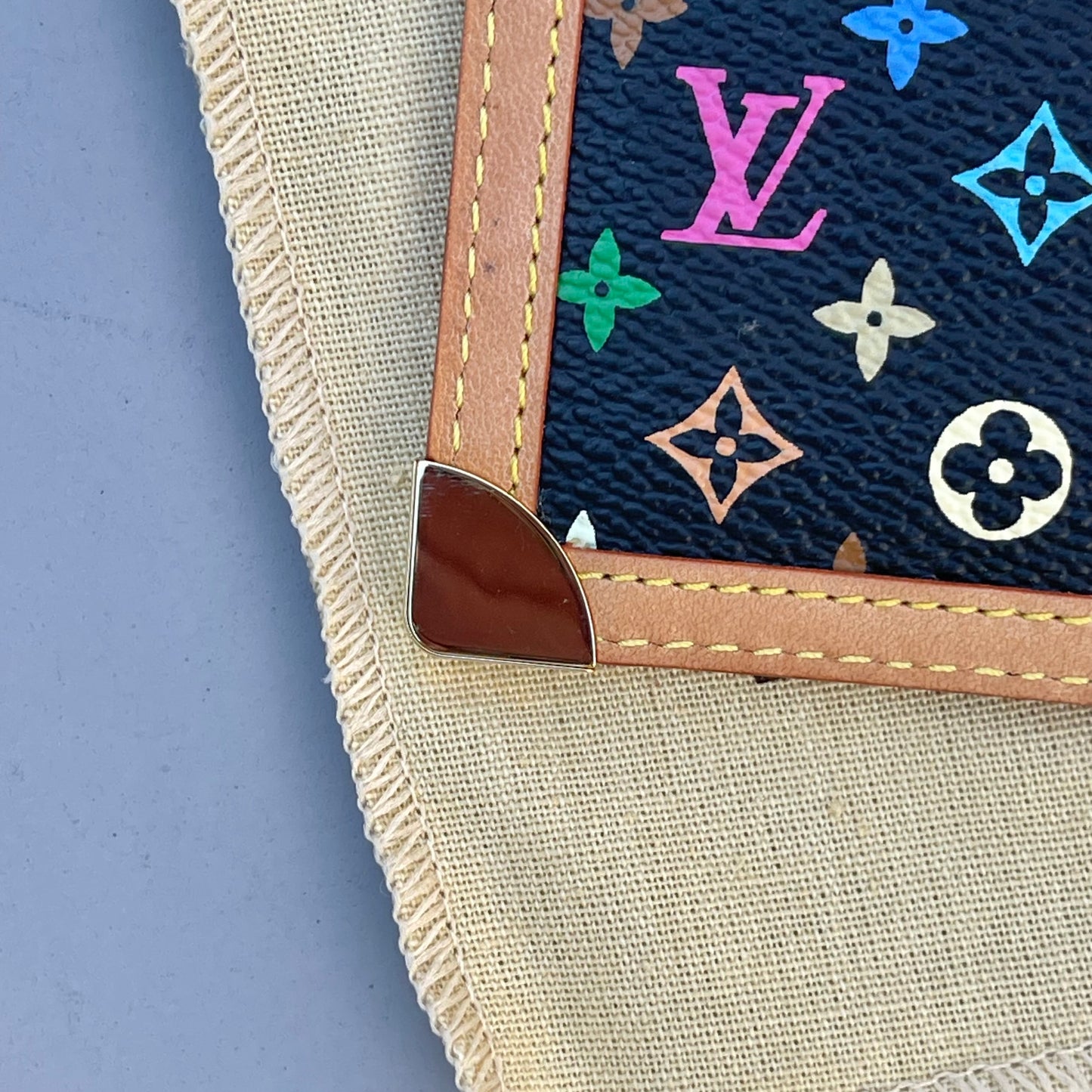 Louis Vuitton Black Multicolor Key Cles Takashi Murakami
