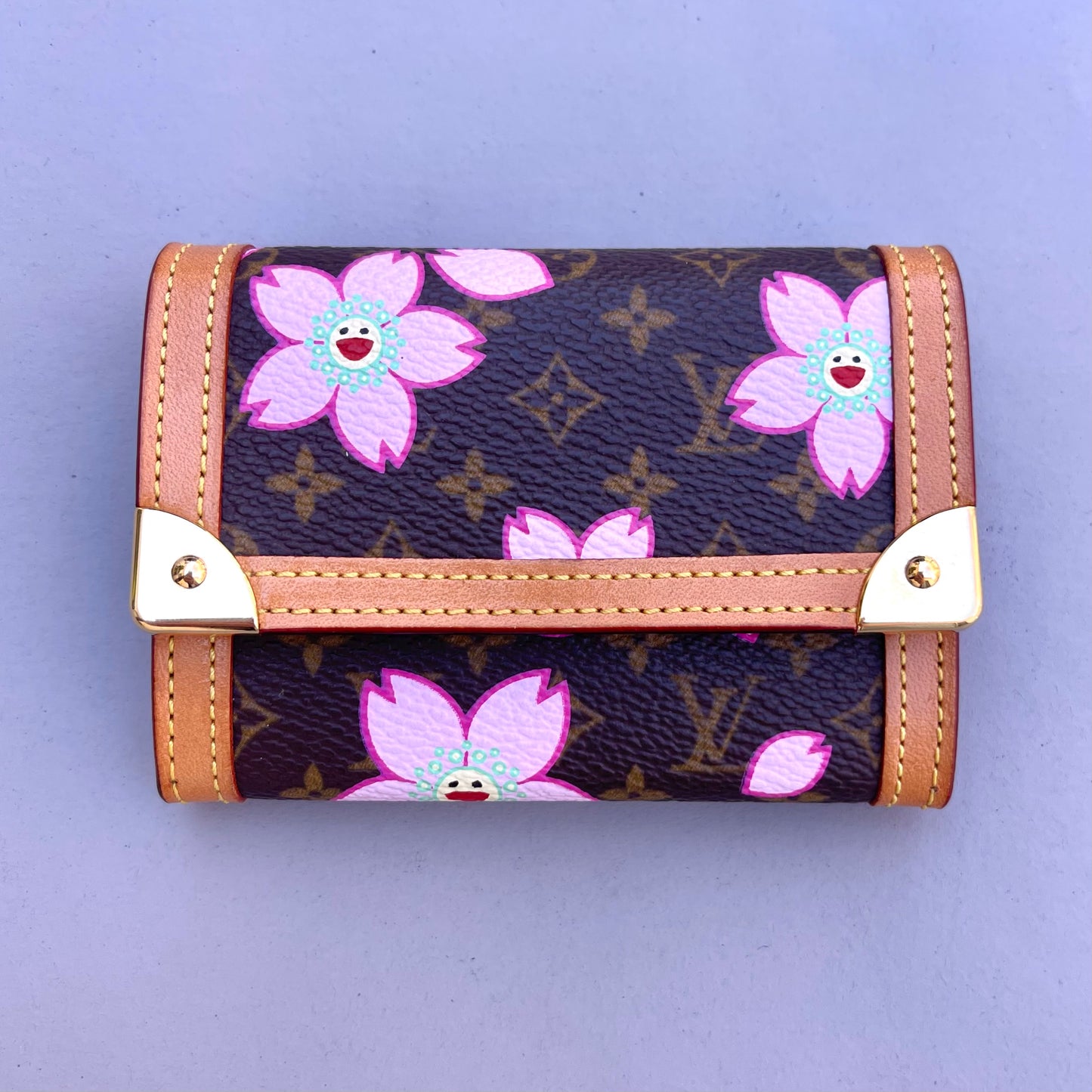 Louis Vuitton Takashi Murakami Cherry blossom card holders (set of 2)