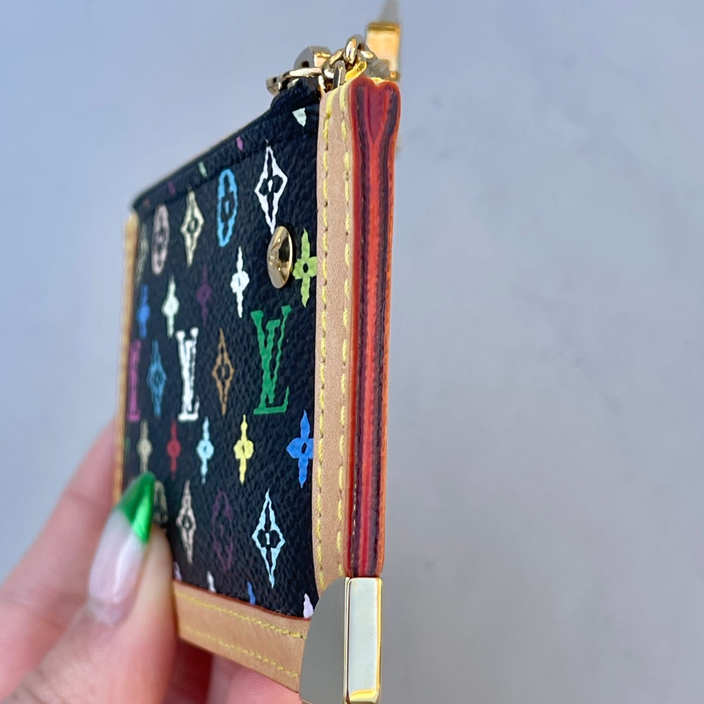 Louis Vuitton Black Multicolor Key Cles Takashi Murakami