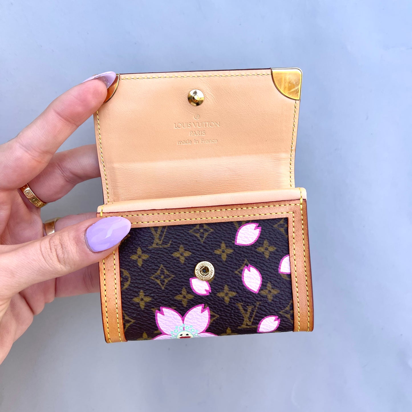 Louis Vuitton Takashi Murakami Cherry blossom card holders (set of 2)