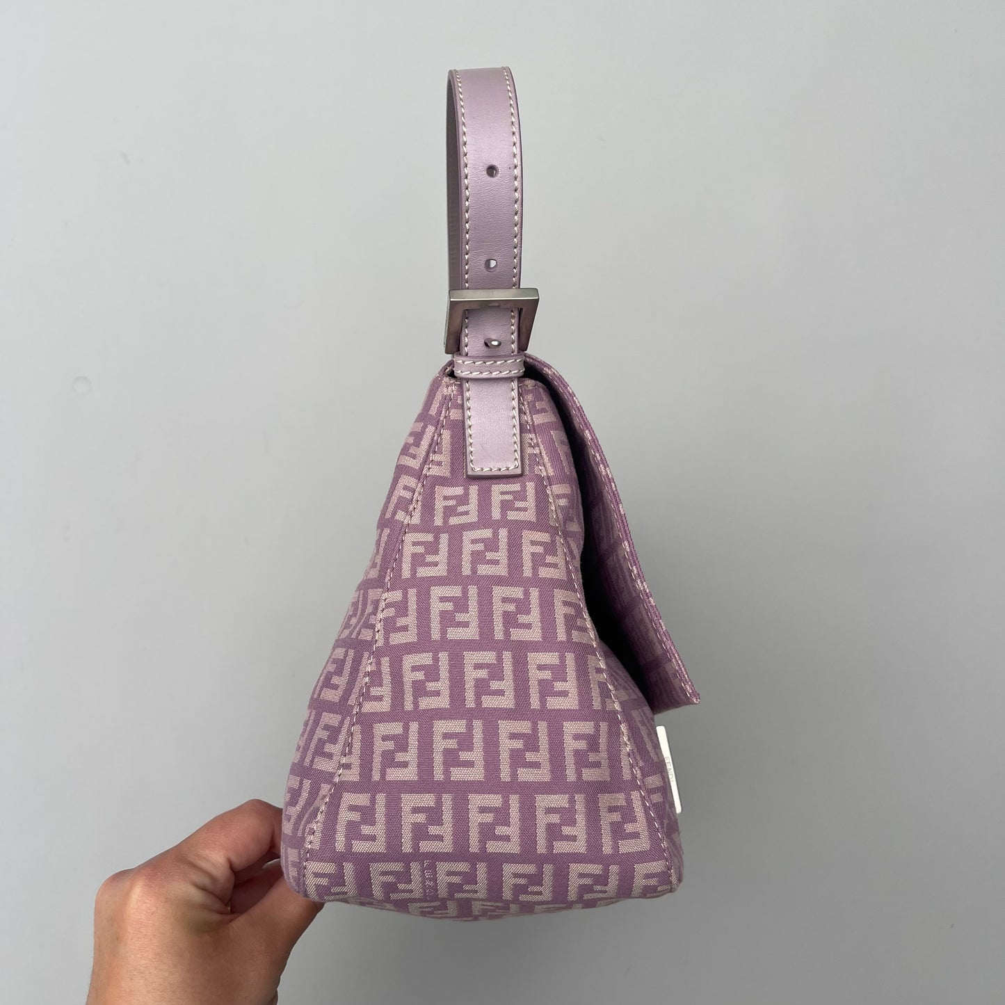 Fendi Lavander mamma baguette shoulder bag