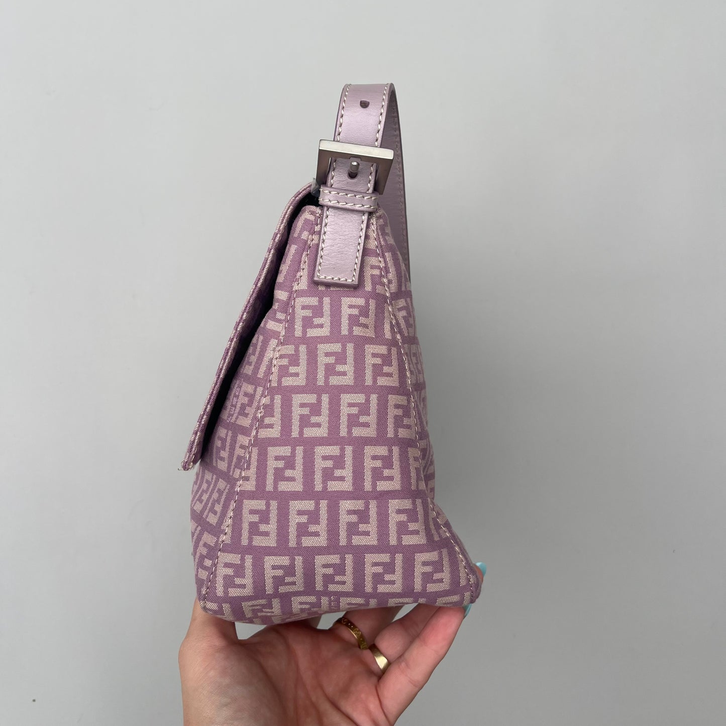 Fendi Lavander mamma baguette shoulder bag