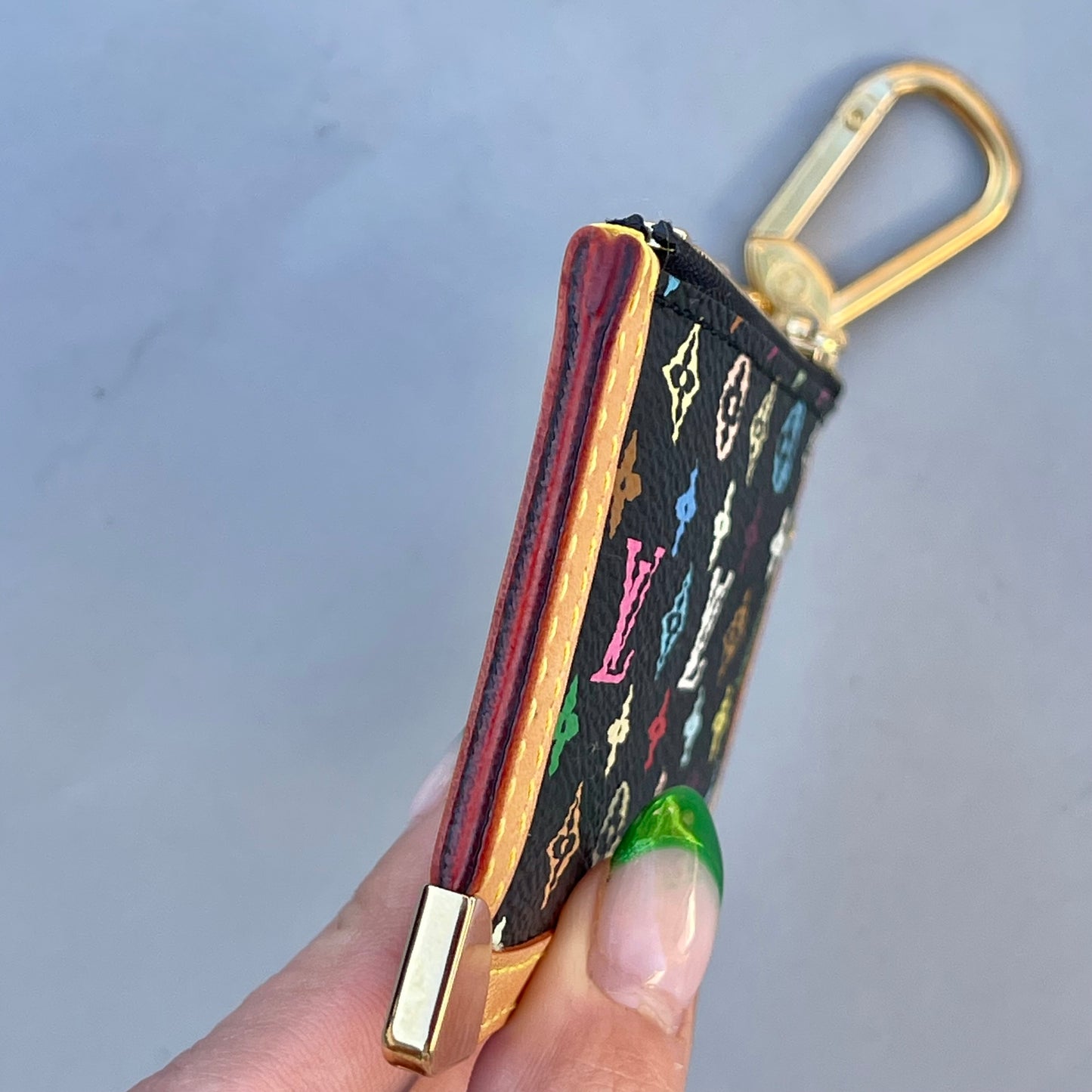 Louis Vuitton Black Multicolor Key Cles Takashi Murakami