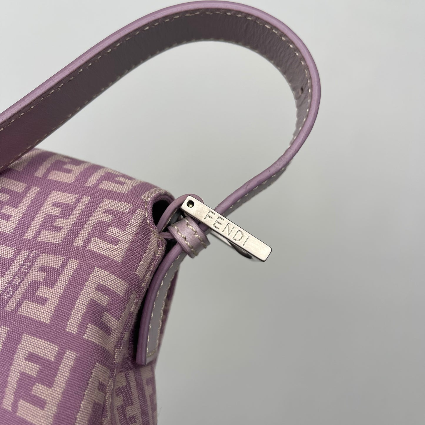 Fendi Lavander mamma baguette shoulder bag