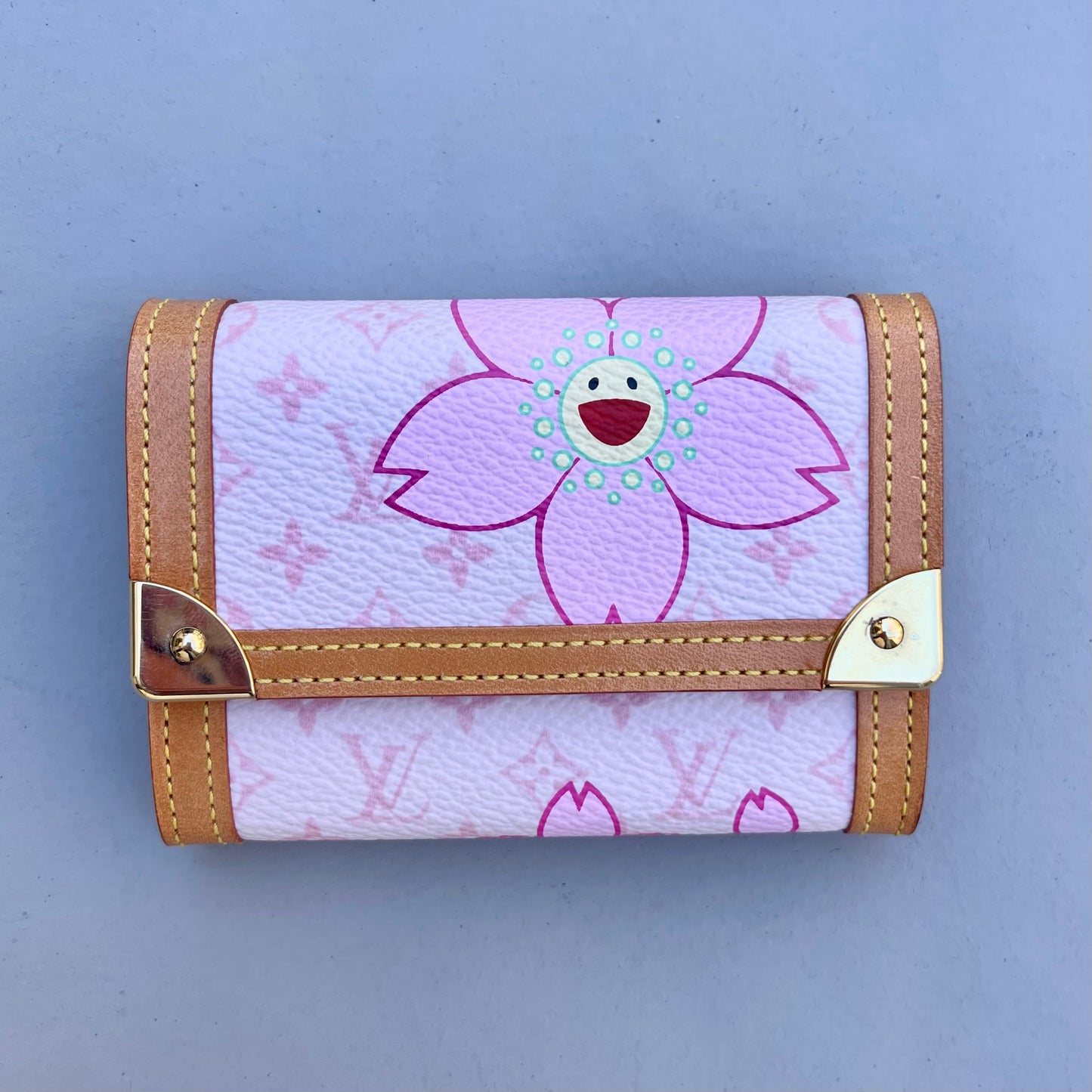 Louis Vuitton Takashi Murakami Cherry blossom card holders (set of 2)